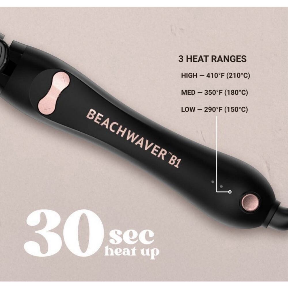 Beachwaver B1 Rotating Curling Iron 1" Ceramic Barrel New Without Box - Picture 4 of 5
